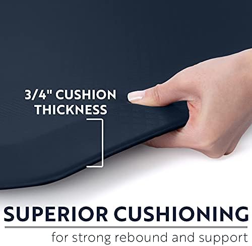 KANGAROO Cushioned Anti Fatigue Kitchen Mats for Floor, 17x24 Navy - Image 2
