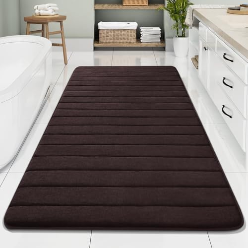 Buganda Memory Foam Bath Mat 70 x 34, Ultra Soft Absorbent Bathroom Rugs by Buganda