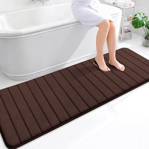 OLANLY Memory Foam Long Bathroom Rugs Runner 70x24, Super Soft Absorbent by OLANLY
