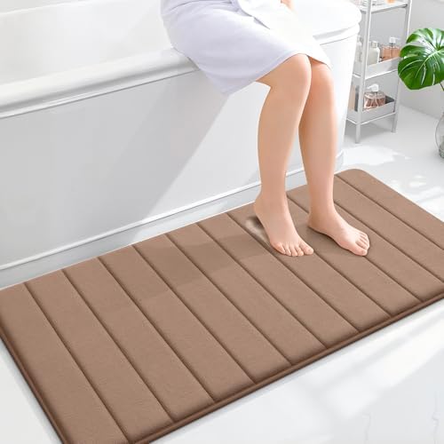 OLANLY Memory Foam Long Bathroom Rugs Runner 47x24, Super Soft Absorbent by OLANLY