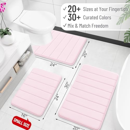 OLANLY Memory Foam Bath Mat 36x24, Super Soft and Absorbent Bathroom Rugs - Image 2