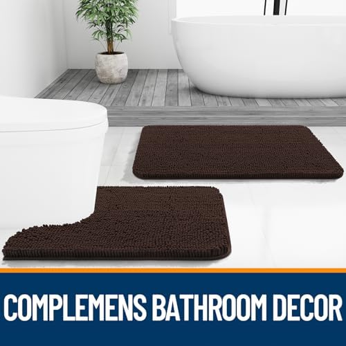 OLANLY Large Bathroom Rugs 44x32, Extra Soft Absorbent Chenille Bath Rugs - Image 7