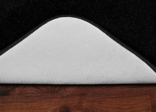 Garland Rug Traditional Nylon Washable Black 5 Piece Set - Lid, Contour, 3 Bath Rugs - Soft, Absorbent, and Stylish for Your Bathroom - Image 5