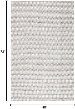 SAFAVIEH Marbella Collection Accent Rug - 4' x 6', Light Brown & Ivory, Flat Weave Wool Design, Ideal for High Traffic Areas in Entryway, Living Room, Bedroom (MRB392T) - Image 2