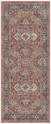GENIMO 2.5x8 Outdoor Runner Rug, Washable for Patio, Terracotta Slate - Image 2