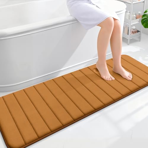 OLANLY Memory Foam Long Bathroom Rugs Runner 59x20, Super Soft Absorbent by OLANLY