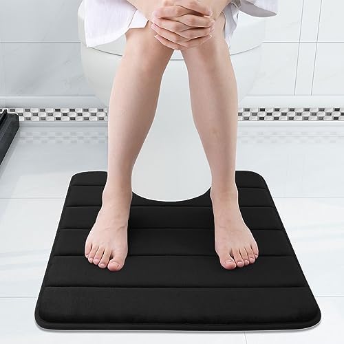 Buganda Memory Foam U-Shaped Toilet Rugs 24 x 24, Absorbent Bathroom mat - Image 3