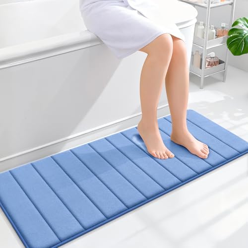 OLANLY Memory Foam Long Bathroom Rugs Runner 47x17, Super Soft Absorbent by OLANLY