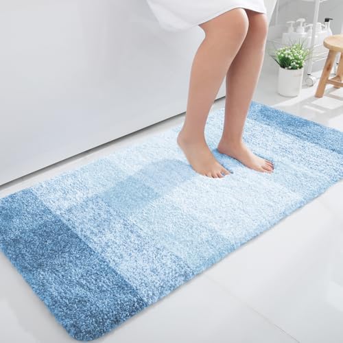 OLANLY Large Bathroom Rugs 50x30, Extra Soft Absorbent Microfiber Bath Rugs by OLANLY