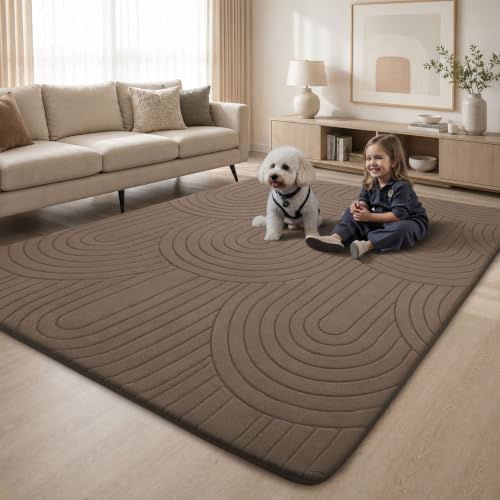Sour Lemon Area Rugs 9x12 Living Room Bedroom, Large Carpet Rug Choc - Image 6