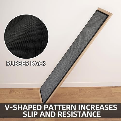 SUMLANS Kitchen Mat for Floor, Washable Non Slip Rug, Black - Image 5