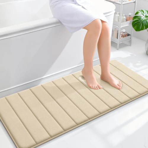 OLANLY Memory Foam Long Bathroom Rugs Runner 47x20, Super Soft Absorbent by OLANLY