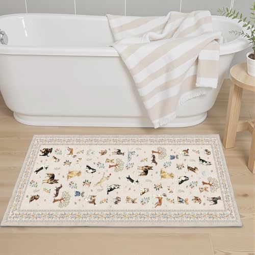 Beige Hallway Runner Rug 2x4 for Bedroom Kitchen - Image 3
