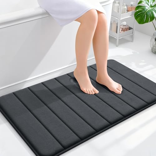 OLANLY Memory Foam Bath Mat 36x24, Super Soft and Absorbent Bathroom Rugs by OLANLY