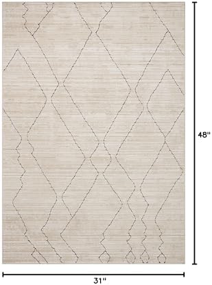 Loloi Darby Sand/Charcoal 2'-7" x 4' Accent Rug - Image 2