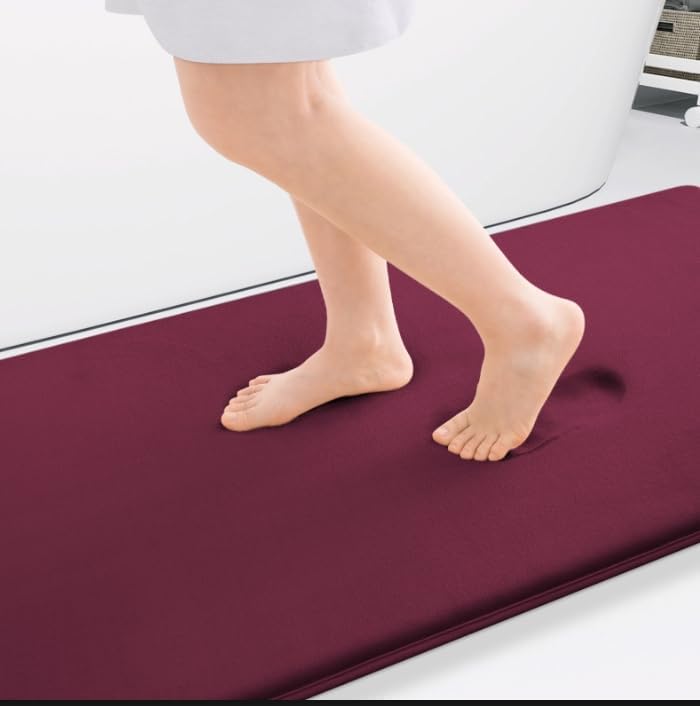Smiry Memory Foam Bath Mat 59x34, Extra Soft and Absorbent Bathroom Rugs by Smiry