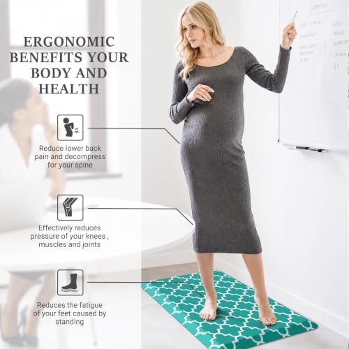 WISELIFE Anti Fatigue Mats for Kitchen Floor, 22" x 36", 4/5 Inch, Green - Image 5