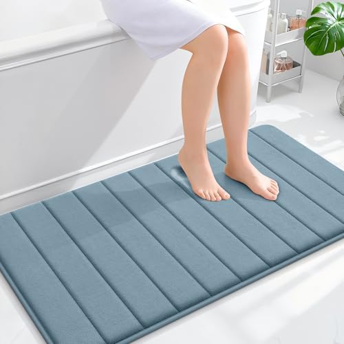 OLANLY Memory Foam Long Bathroom Rugs Runner 44x24, Super Soft Absorbent by OLANLY