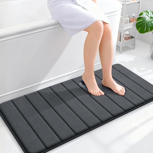 OLANLY Memory Foam Long Bathroom Rugs Runner 44x20, Super Soft Absorbent by OLANLY