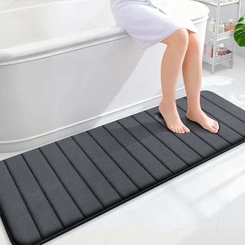 OLANLY Memory Foam Long Bathroom Rugs Runner 59x20, Super Soft Absorbent by OLANLY