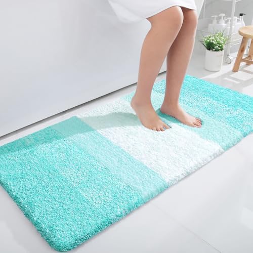 OLANLY Bathroom Runner Rug 45x27, Extra Soft Absorbent Microfiber Bath Rugs by OLANLY