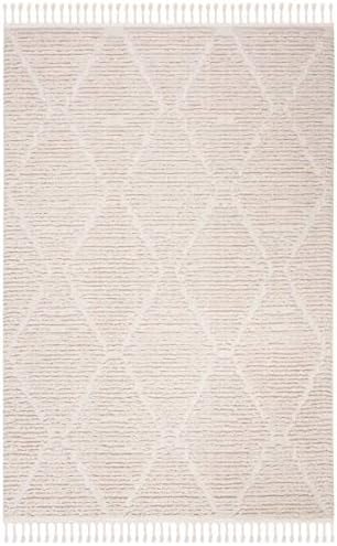 SAFAVIEH Area Rug 11x15 - Marrakesh Collection - Large - Beige, Moroccan Trellis Design with Tassel Detail, Non-Shedding & Easy to Clean, Ideal for Living Room, Bedroom, Dining Space (MRK517C) - Image 3