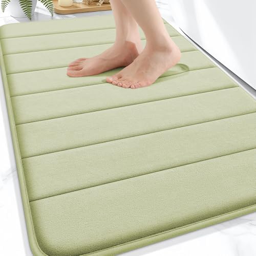 OLANLY Memory Foam Bath Mat 30x20, Super Soft and Absorbent Bathroom Rugs by OLANLY