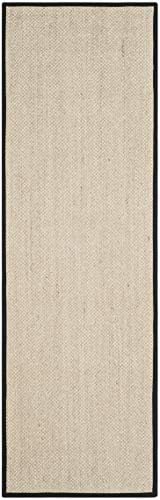 SAFAVIEH Natural Fiber Runner Rug 2'6"x10' Sisal Textured, Marble NF143A - Image 4