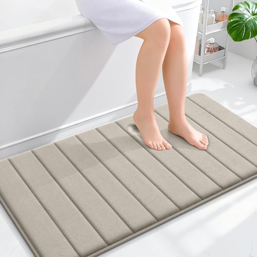OLANLY Memory Foam Long Bathroom Rugs Runner 44x24, Super Soft Absorbent by OLANLY