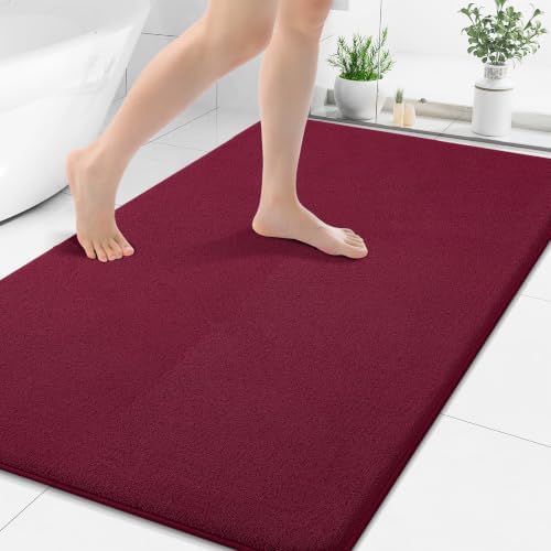 Smiry Memory Foam Bath Mat 50x30, Extra Soft Absorbent Bathroom Rugs by Smiry