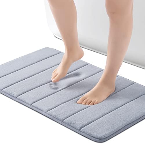 ROSMARUS Memory Foam Bath Mat, 20''x32'', Grey by ROSMARUS