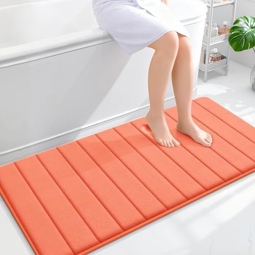 OLANLY Memory Foam Long Bathroom Rugs Runner 47x24, Super Soft Absorbent by OLANLY