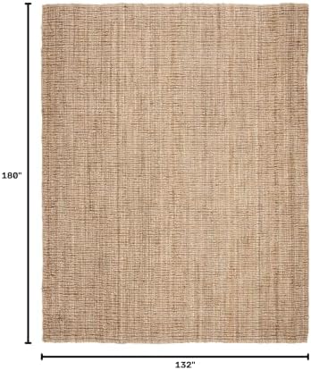 SAFAVIEH Natural Fiber Area Rug 11x15, Jute Knotted X-Large Natural NF447A - Image 2