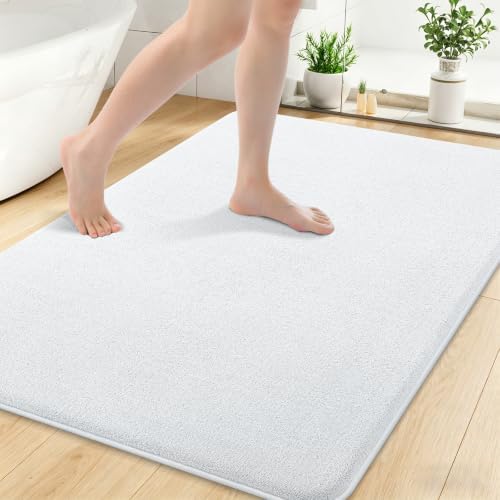 Smiry Memory Foam Bath Mat 40x30, Extra Soft Absorbent Bathroom Rugs by Smiry