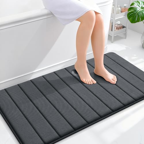 OLANLY Memory Foam Long Bathroom Rugs Runner 44x24, Super Soft Absorbent by OLANLY