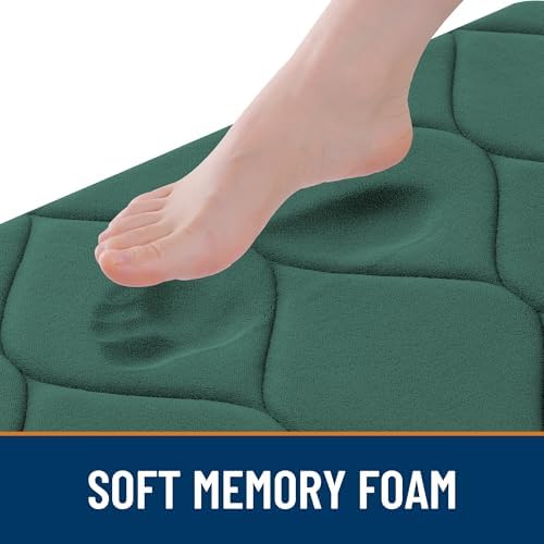 Smiry Memory Foam Bath Mat 59x24, Ultra Soft Absorbent Bathroom Rugs - Image 2
