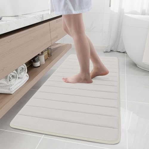 Buganda Memory Foam Bath Mat 55 x 24, Ultra Soft Absorbent Bathroom Rugs by Buganda