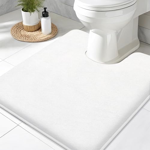 Smiry Memory Foam Toilet Rugs 20x20, Extra Soft Absorbent Bathroom Rugs by Smiry