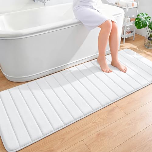 OLANLY Memory Foam Long Bathroom Rugs Runner 70x24, Super Soft Absorbent by OLANLY