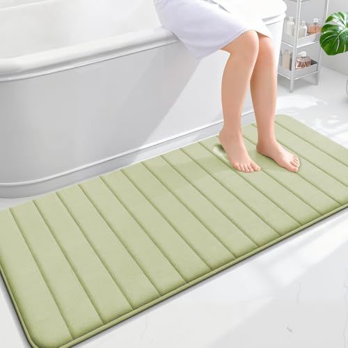 OLANLY Memory Foam Long Bathroom Rugs Runner 59x24, Super Soft Absorbent by OLANLY
