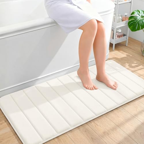 OLANLY Memory Foam Long Bathroom Rugs Runner 44x20, Super Soft Absorbent by OLANLY