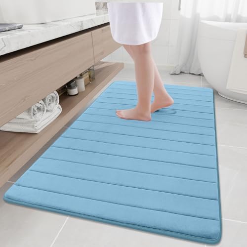 Buganda Memory Foam Bath Mat 59 x 34, Ultra Soft Absorbent Bathroom Rugs by Buganda