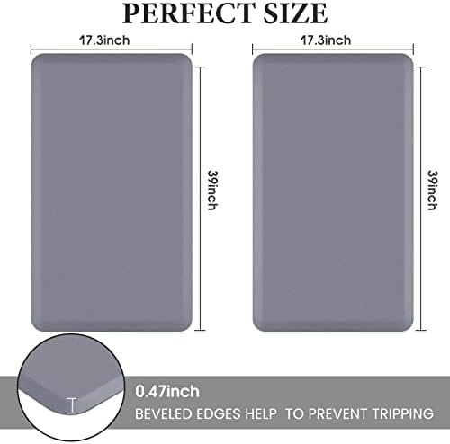 HappyTrends 2 PCS Kitchen Mat Cushioned Anti-Fatigue Floor Mat, Heavy Duty - Image 2