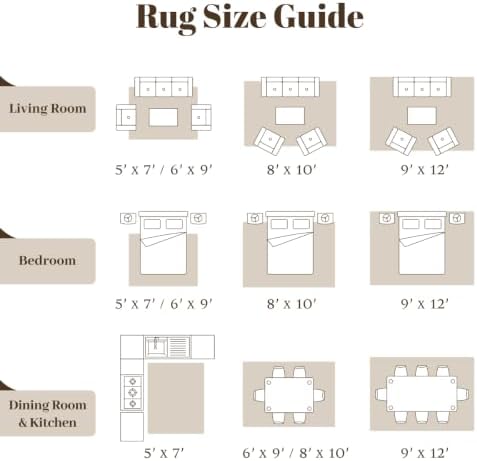 Homemate Washable Rug 6x9 Area Rugs - Vintage Rugs for Living Room - Image 2