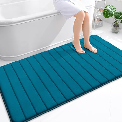 OLANLY Memory Foam Large Bath Mat 59x34, Super Soft Absorbent Bathroom Rugs by OLANLY