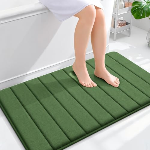 OLANLY Memory Foam Large Bath Mat 40x24, Super Soft Absorbent Bathroom Rugs by OLANLY