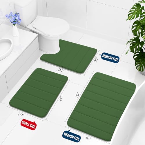 Buganda Memory Foam Bath Mat 35.4 x 24, Ultra Soft Absorbent Bathroom Rugs - Image 2