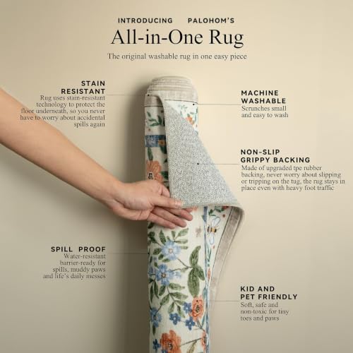 Washable Kitchen Rug Runners for Hallways: 2'x10' Bedroom Runner Non Slip Low Pile Stain Resistant Soft Indoor Floor Carpet Runner Rugs for Entryway Hallway Kitchen Laundry Room Farmhouse - Image 5