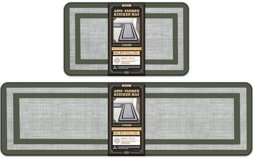Mattitude Kitchen Mats Set of 2,Cushioned Anti-Fatigue Non-Skid Rug Sets by Mattitude