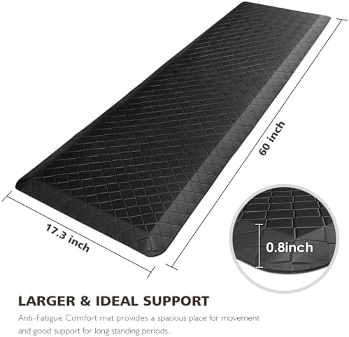 HappyTrends Kitchen Floor Mat - 4/5 Inch Thick Anti-Fatigue Kitchen Rug - Image 2